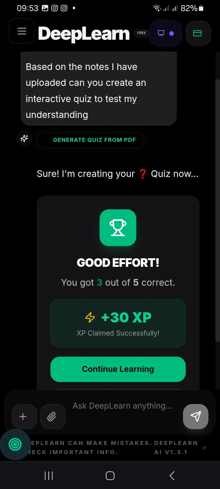 DeepLearn screenshot 2