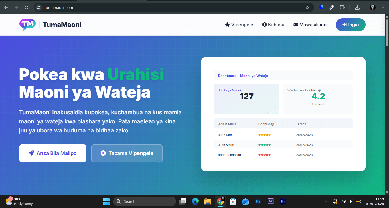 TumaMaoni screenshot 1