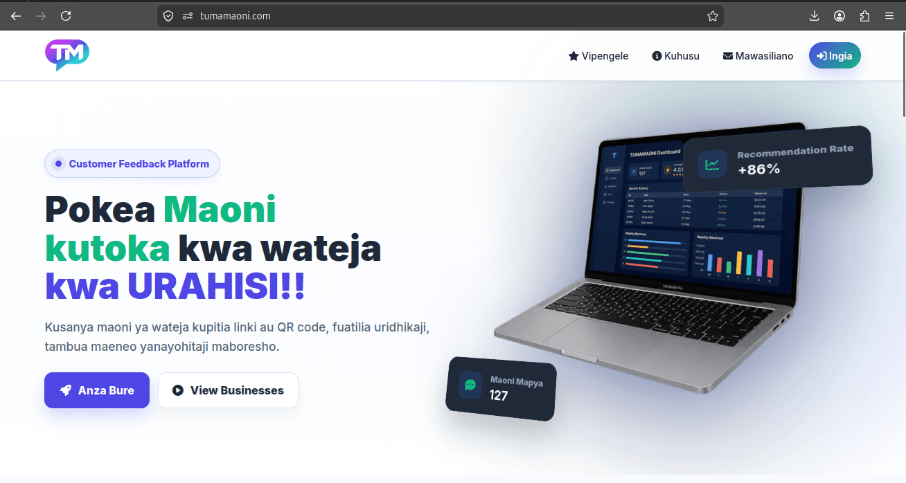 TUMAMAONI screenshot 1